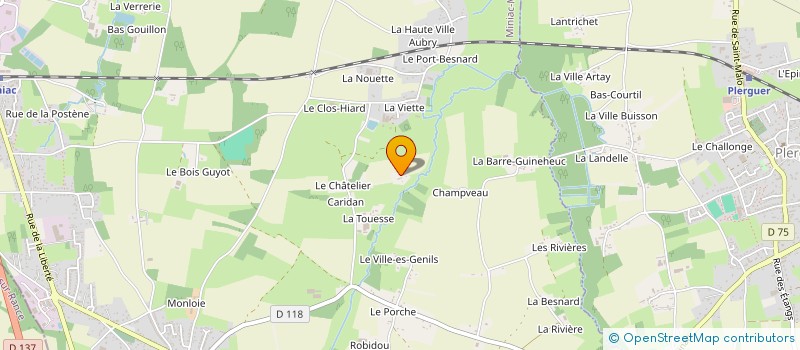 localisation de l'entreprise LES AMIS D'EPSILON  MINIAC-MORVAN