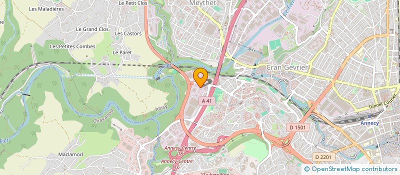 localisation de l'entreprise LES AMIS D ETIENNE MORIN à ANNECY