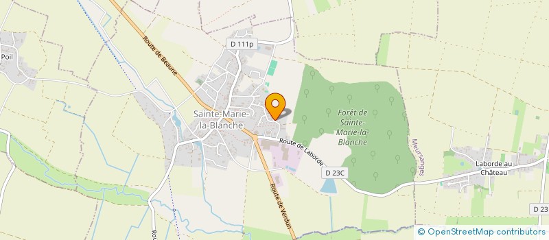 localisation de l'entreprise LES AMIS D'HAMAP-HUMANITAIRE DE BOURGOGNE-FRANCHE-COMTE  SAINTE-MARIE-LA-BLANCHE