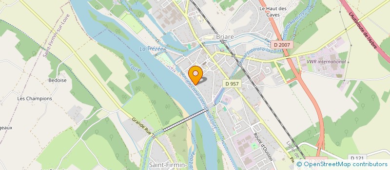 localisation de l'entreprise LES AMIS D'HAMAP-HUMANITAIRE DU CENTRE à BRIARE