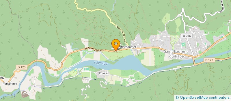 localisation de l'entreprise LES AMIS D'HAUTEVILLE  SAINT-LAURENT-DU-PAPE