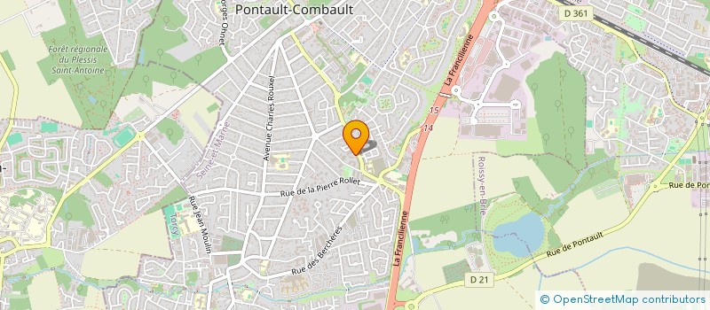 localisation de l'entreprise LES AMIS D'HELIOS à PONTAULT-COMBAULT