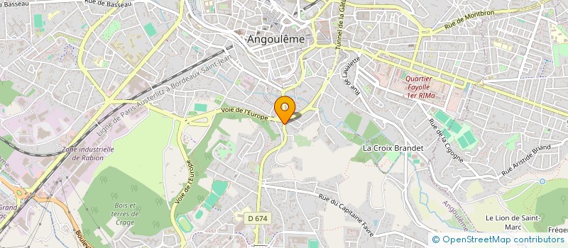 localisation de l'entreprise LES AMIS D'HENRI DES à ANGOULEME