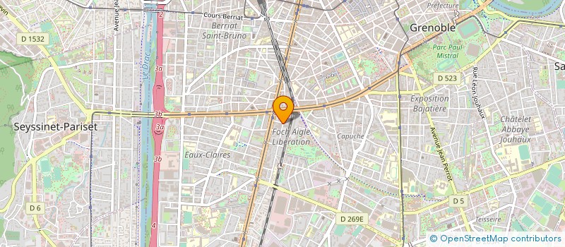 localisation de l'entreprise LES AMIS D'INFORMATIONS OUVRIERES ISERE  GRENOBLE