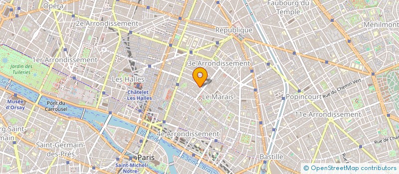 localisation de l'entreprise LES AMIS D'ITHAQUE  PARIS