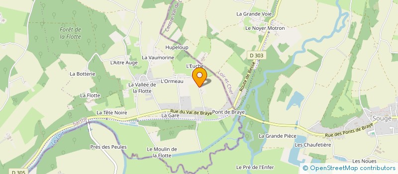 localisation de l'entreprise LES AMIS D' OLIVIER à LOIR EN VALLEE