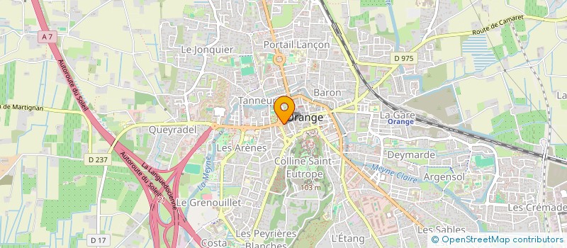 localisation de l'entreprise LES AMIS D ORANGE  ORANGE