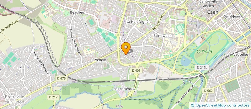 localisation de l'entreprise LES AMIS D'YVONNE GUEGAN à CAEN