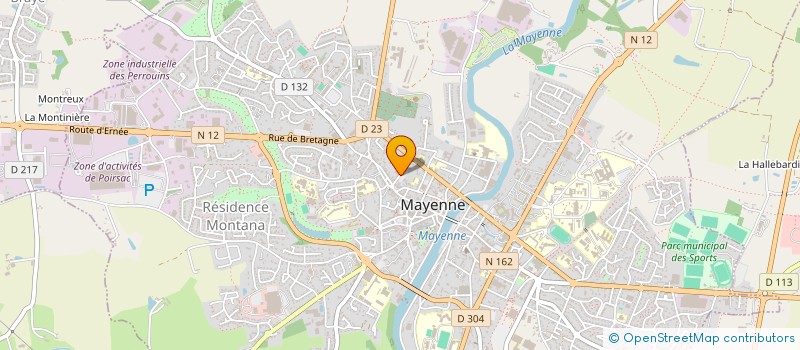 localisation de l'entreprise LES AMIS DANSEURS DE MAYENNE à MAYENNE