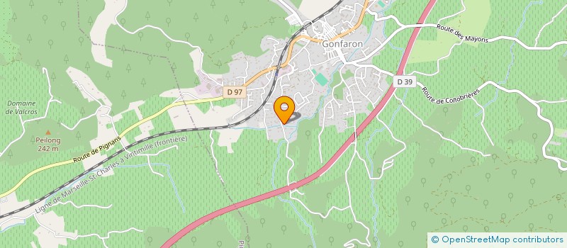 localisation de l'entreprise LES AMIS DE BAGUERA à GONFARON