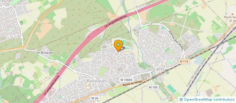 localisation de l'entreprise LES AMIS DE BAILLARGUES ROCAFORT à BAILLARGUES