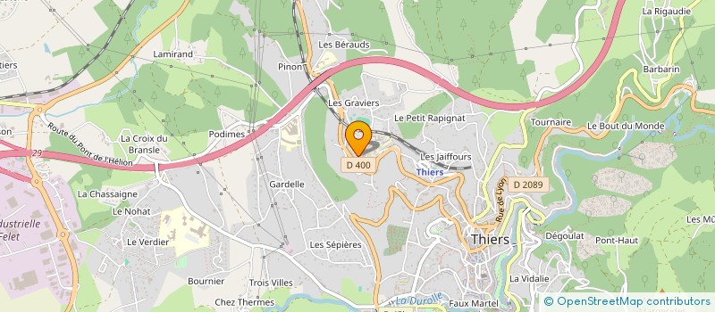 localisation de l'entreprise LES AMIS DE BALTHAZAR à THIERS