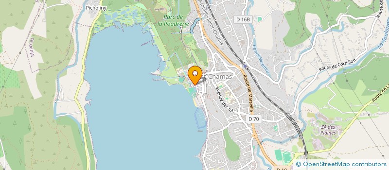 localisation de l'entreprise LES AMIS DE BARQU'ALLO  SAINT-CHAMAS