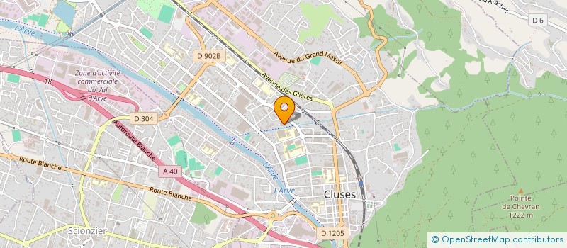 localisation de l'entreprise LES AMIS DE BEATRIX DE FAUCIGNY à CLUSES
