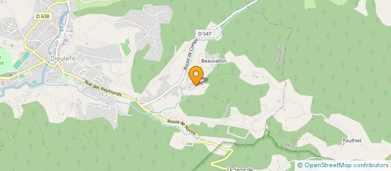 localisation de l'entreprise LES AMIS DE BEAUVALLON INSTITUT REEDUCAT à DIEULEFIT