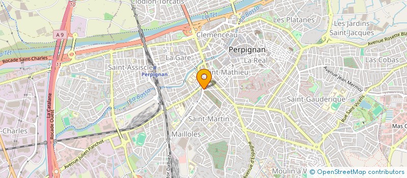 localisation de l'entreprise LES AMIS DE BENECORPS  PERPIGNAN