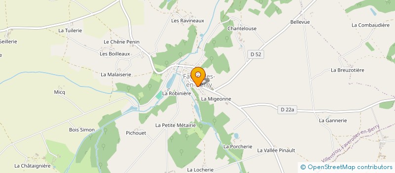 localisation de l'entreprise LES AMIS DE BENJAMIN RABIER à VALENCAY