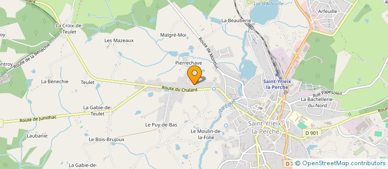localisation de l'entreprise LES AMIS DE BERNARD DESCOTTES à SAINT-YRIEIX-LA-PERCHE