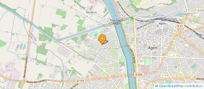 localisation de l'entreprise LES AMIS DE BETHANIE  LE PASSAGE