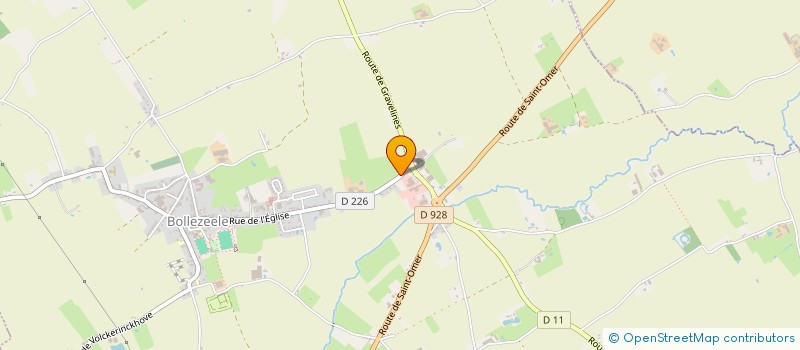 localisation de l'entreprise LES AMIS DE BOLLEZEELE  BOLLEZEELE