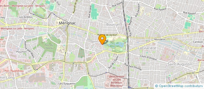 localisation de l'entreprise LES AMIS DE BOURRAN à MERIGNAC