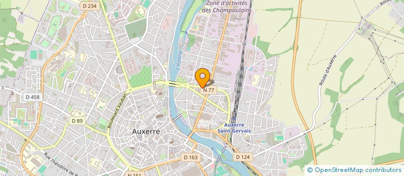 localisation de l'entreprise LES AMIS DE BRAZZA à AUXERRE