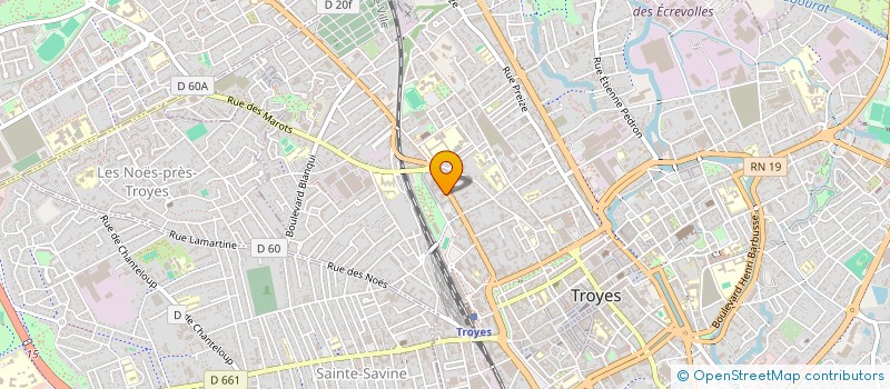 localisation de l'entreprise LES AMIS DE CHAMPOLLION à TROYES