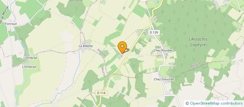 localisation de l'entreprise LES AMIS DE CHATENET  RETAUD