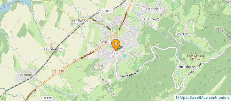 localisation de l'entreprise LES AMIS DE CHEVREAUX CHATEL à CHEVREAUX