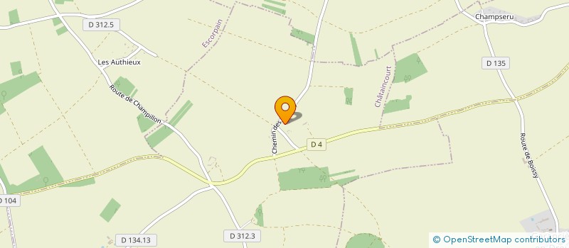 localisation de l'entreprise LES AMIS DE CHORUS à CHATAINCOURT