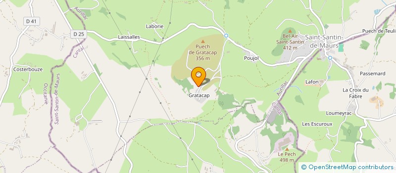 localisation de l'entreprise LES AMIS DE CLAUDE CHAIGNEAU à SAINT-SANTIN-DE-MAURS