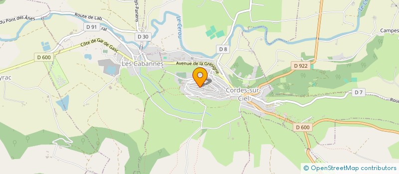localisation de l'entreprise LES AMIS DE CORDES ET DU COMTAT CORDAIS à CORDES-SUR-CIEL