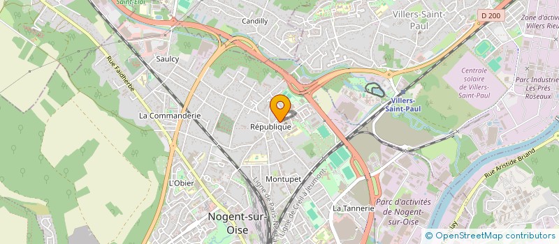 localisation de l'entreprise LES AMIS DE CREIL 60  NOGENT-SUR-OISE