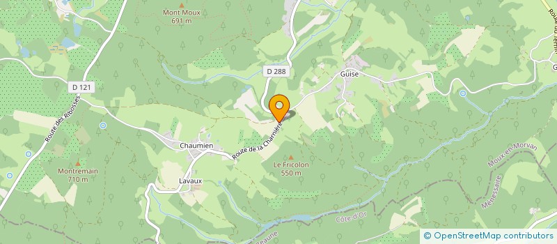 localisation de l'entreprise LES AMIS DE DAWAL  MOUX EN MORVAN