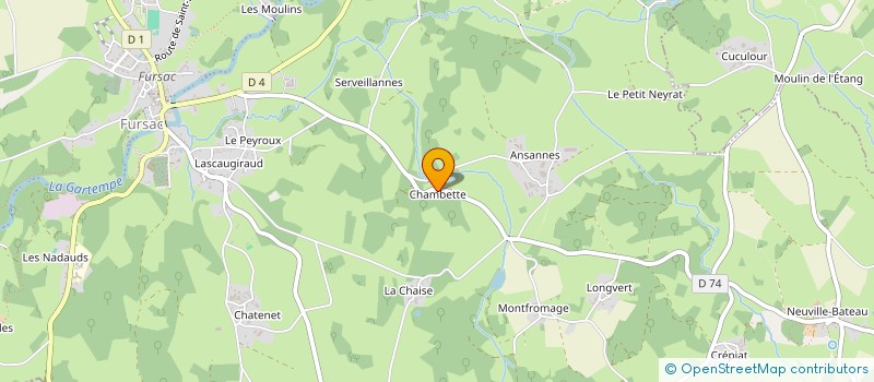 localisation de l'entreprise LES AMIS DE DEDE MUSETTE  FURSAC
