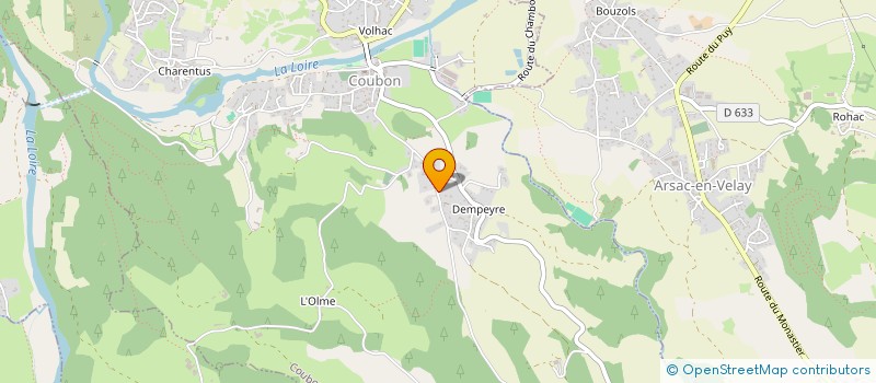 localisation de l'entreprise LES AMIS DE DEMPEYRE  COUBON