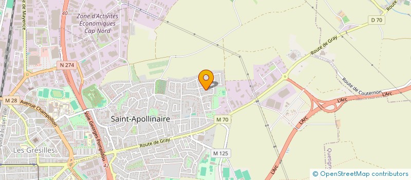 localisation de l'entreprise LES AMIS DE DENIS 95  SAINT-APOLLINAIRE