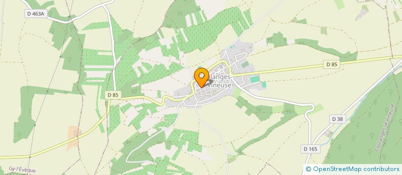 localisation de l'entreprise LES AMIS DE DOMINIQUE D'ACHER, UNE ARTISTE PEINTRE  COULANGES-LA-VINEUSE