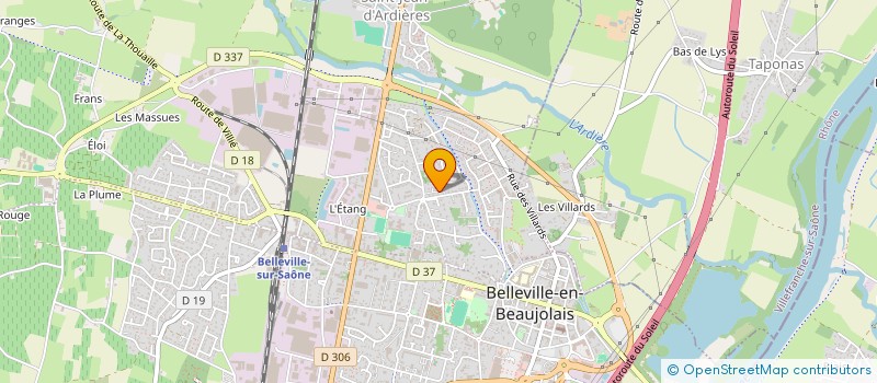 localisation de l'entreprise LES AMIS DE DOUDOU  BELLEVILLE-EN-BEAUJOLAIS