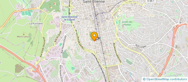 localisation de l'entreprise LES AMIS DE FERDINAND  SAINT-ETIENNE