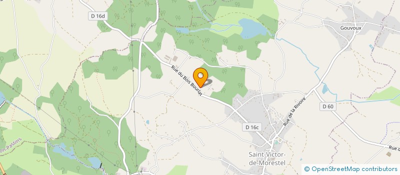localisation de l'entreprise LES AMIS DE FONGEAU  SAINT-VICTOR-DE-MORESTEL