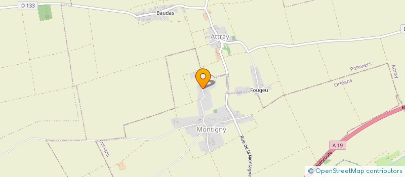 localisation de l'entreprise LES AMIS DE FOURCHETTE  MONTIGNY