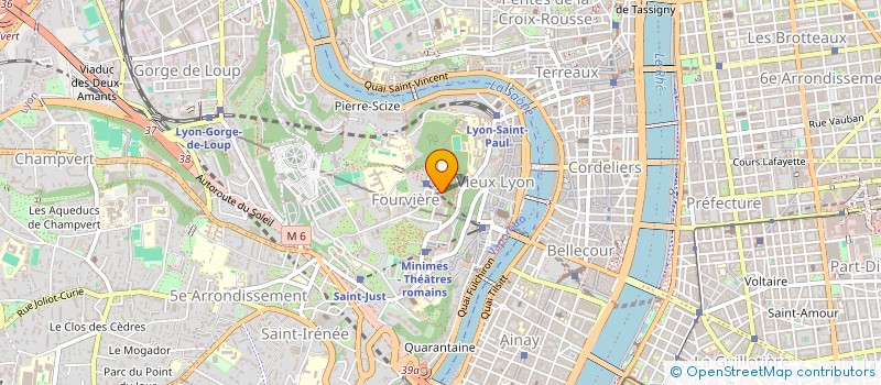 localisation de l'entreprise LES AMIS DE FOURVIERE à LYON