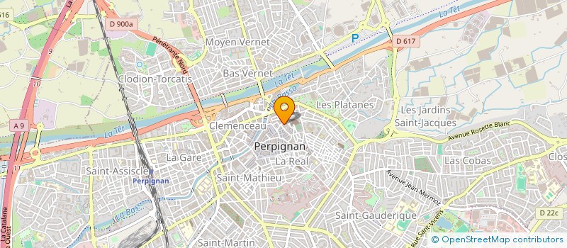 localisation de l'entreprise LES AMIS DE FRANCOIS DE FOSSA à PERPIGNAN
