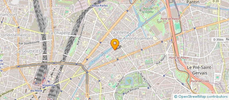 localisation de l'entreprise LES AMIS DE FRANZ BIBERKOPF  PARIS