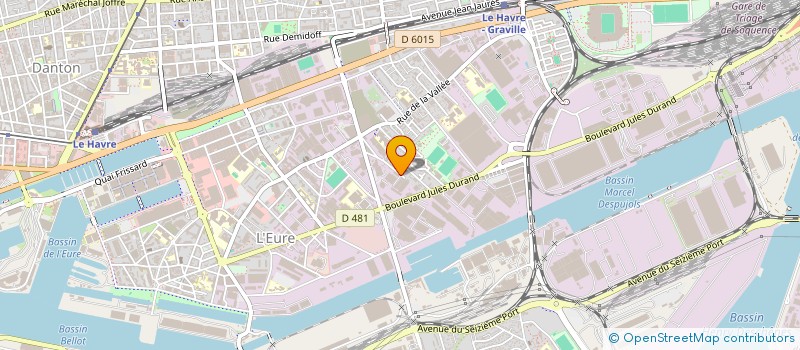 localisation de l'entreprise LES AMIS DE FRENCH LINES  LE HAVRE