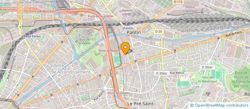 localisation de l'entreprise LES AMIS DE GABRIEL  PANTIN