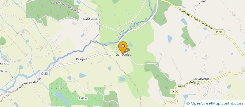 localisation de l'entreprise LES AMIS DE GANDOULES  MONTPEZAT-DE-QUERCY