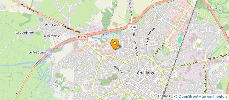 localisation de l'entreprise LES AMIS DE GILBERT PROUTEAU à CHALLANS