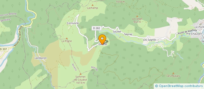 localisation de l'entreprise LES AMIS DE GIROND  MARIAC